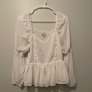Ruffle Chiffon Blouse